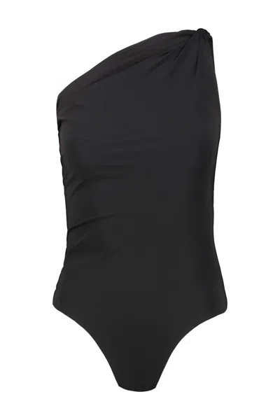 Rick Owens Twist Bather Swimsuit Clothing In Black