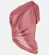 Rick Owens Twist Cotton Top In Pink