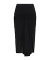 Rick Owens Twist-detailing Midi Skirt In Black