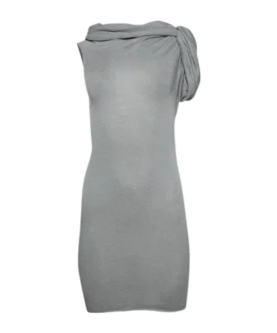 Rick Owens Twist T-shirt In Gray