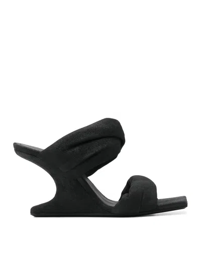 RICK OWENS TWISTED CANTILEVER SANDALS 8