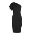 Rick Owens Twisted One-shoulder Mini Dress In Black