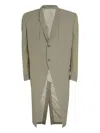 Rick Owens Two-button Check Coat In Green