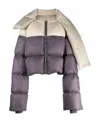 Rick Owens Two-tone Puffer Jacket In Gray