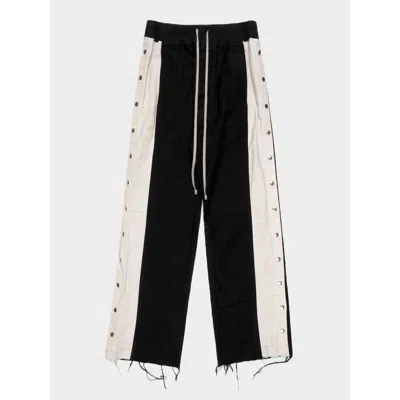 Pre-owned Rick Owens Two Tone Pusher Pants In Black