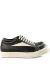 Rick Owens Vintage Sneaks Low Leather Sneakers In Black