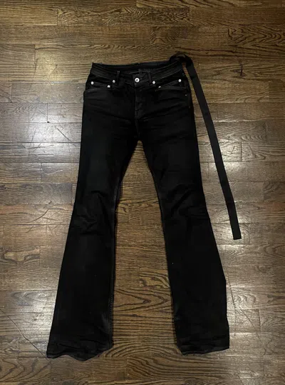 Pre-owned Rick Owens Tyrone Bootcut In Black