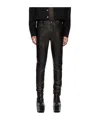Rick Owens Tyrone Straight-leg Leather Trousers In Black