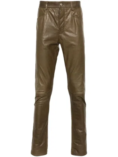 Rick Owens Tyrone Trousers In Green