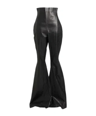 Rick Owens Ultra-high-waist Flared Trousers In Black