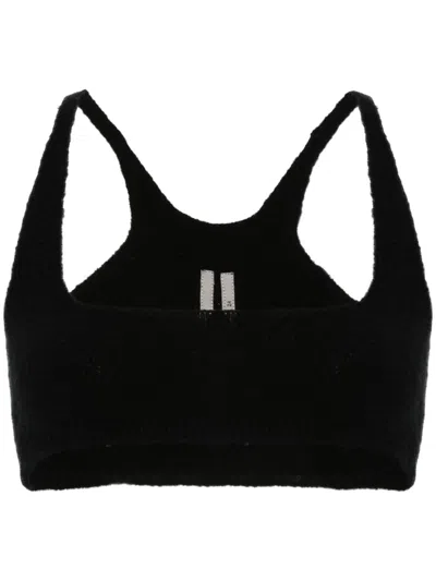 Rick Owens Unhorny Crop Top In Black
