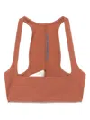 Rick Owens Unhorny Organic Cotton Crop Top In Orange