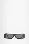 Rick Owens Unisex Black Eyewear In Black