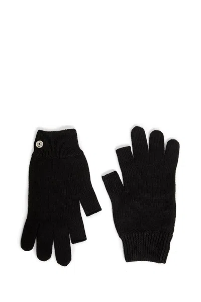 Rick Owens Unisex Black Gloves