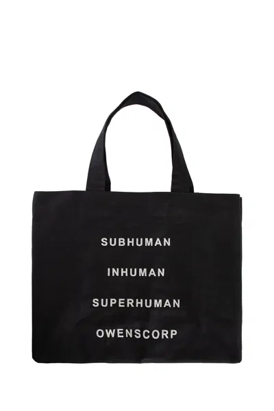 RICK OWENS BEACH BAG IN HEAVY COTTON CANVAS
