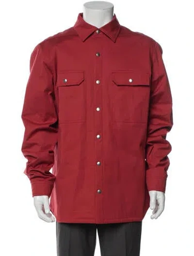 Pre-owned Rick Owens Utility Jacket In Red