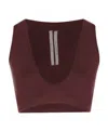 Rick Owens V-collar Corset Vest In Red