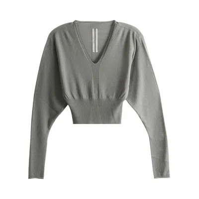 Pre-owned Rick Owens V Cropped Top 'dust' | Brown | Women's Size M