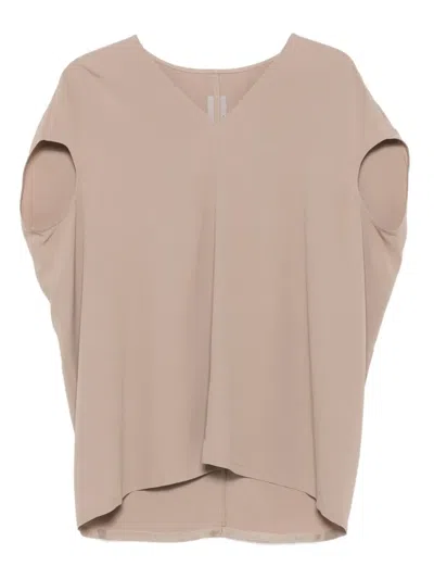 Rick Owens V-neck Armhole Top In Multi