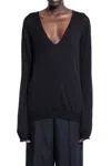 Rick Owens V-neck In Black