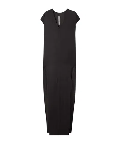 Rick Owens V-neck Dress Dress In Black