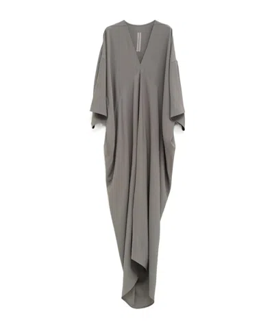 Rick Owens V-neck Maxi Dress In Animal Print