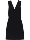Rick Owens Stretch-jersey Mini Dress In Schwarz