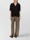 Rick Owens V-neck Relaxed Fit Short Sleeve Top