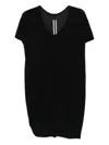 Rick Owens V-neck Short-sleeve T-shirt In Black