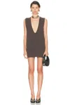 Rick Owens V-neck Tank Top In Brown