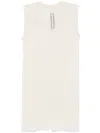Rick Owens V-neck Top In Neutrals
