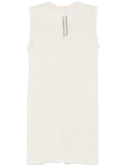 Rick Owens V-neck Top In Neutrals