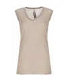 Rick Owens V-neck Top In Nude