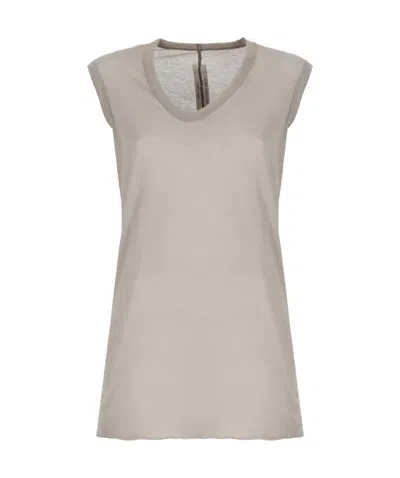 Rick Owens V-neck Vest In Nude