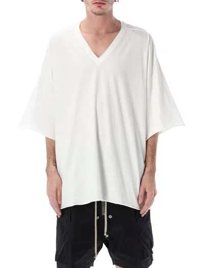 Rick Owens Tommy V-neck T-shirt In White