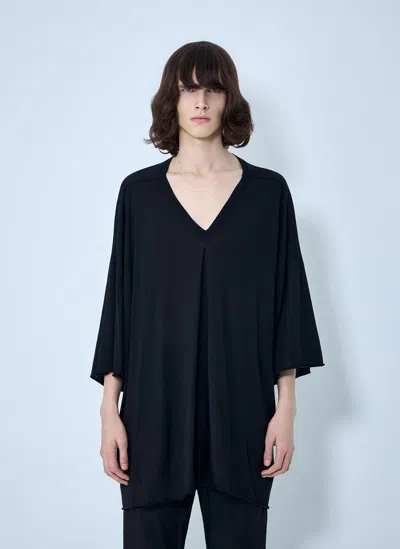 Rick Owens Tommy V T-shirt In Black