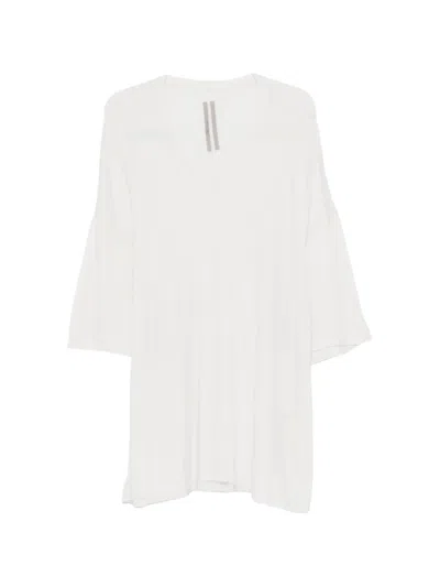 Rick Owens V Tommy V-neck Short-sleeve T-shirt In White