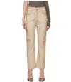 Rick Owens Beige Straight Jeans In Nude