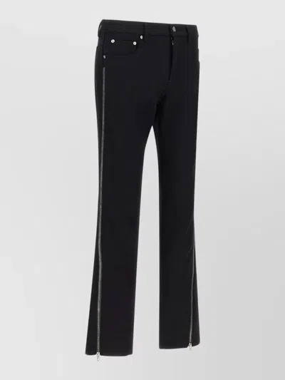 Rick Owens Vega Pants Tailored Style Belt Loops Pockets In Black
