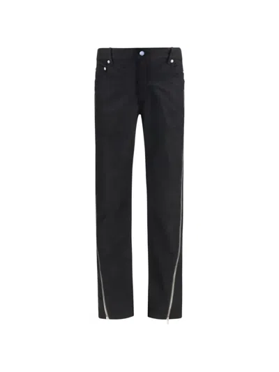Rick Owens Black Wool Oves Aries Straight-leg Jeans