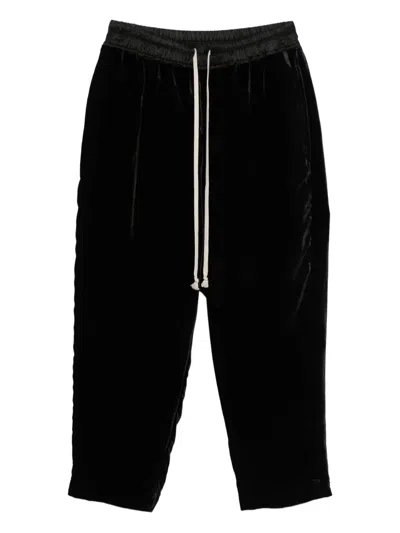 Rick Owens Samthose Mit Kordelzug In Black