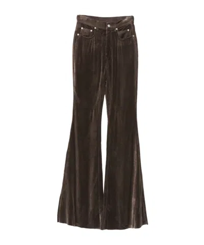 Rick Owens Multi-pocket Casual Pants In Brown