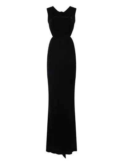 RICK OWENS RICK OWENS VELVET LONG DRESS