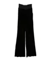 Rick Owens Velvet Panel Trousers In Black