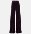Rick Owens Velvet Pants In Purple