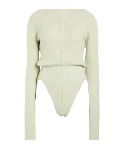 Rick Owens Versatile Knit Bodysuit In Green