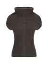 Rick Owens Sl Crater Knitted Top In Dust