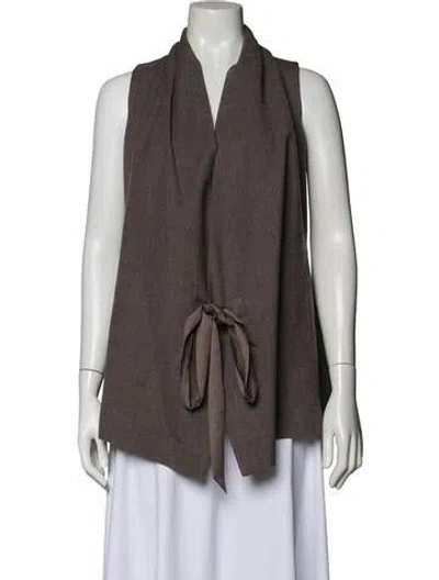 Pre-owned Rick Owens Vest In Gray