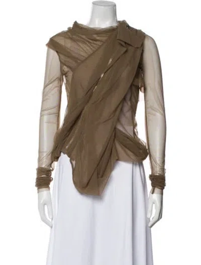 Pre-owned Rick Owens Vest In Neutral