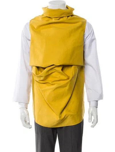 Pre-owned Rick Owens Vest In Yellow